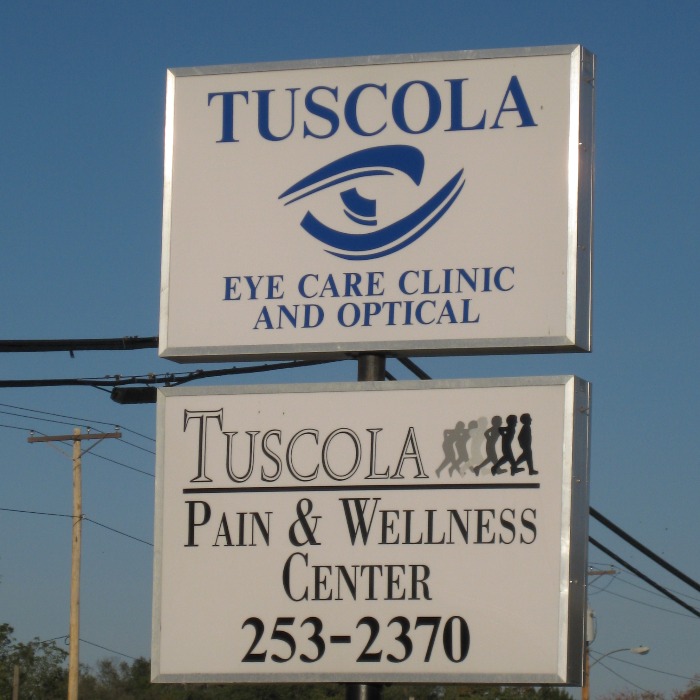 We are located directly behind Monical's Pizza on Route 36 in Tuscola.  You can't miss us!