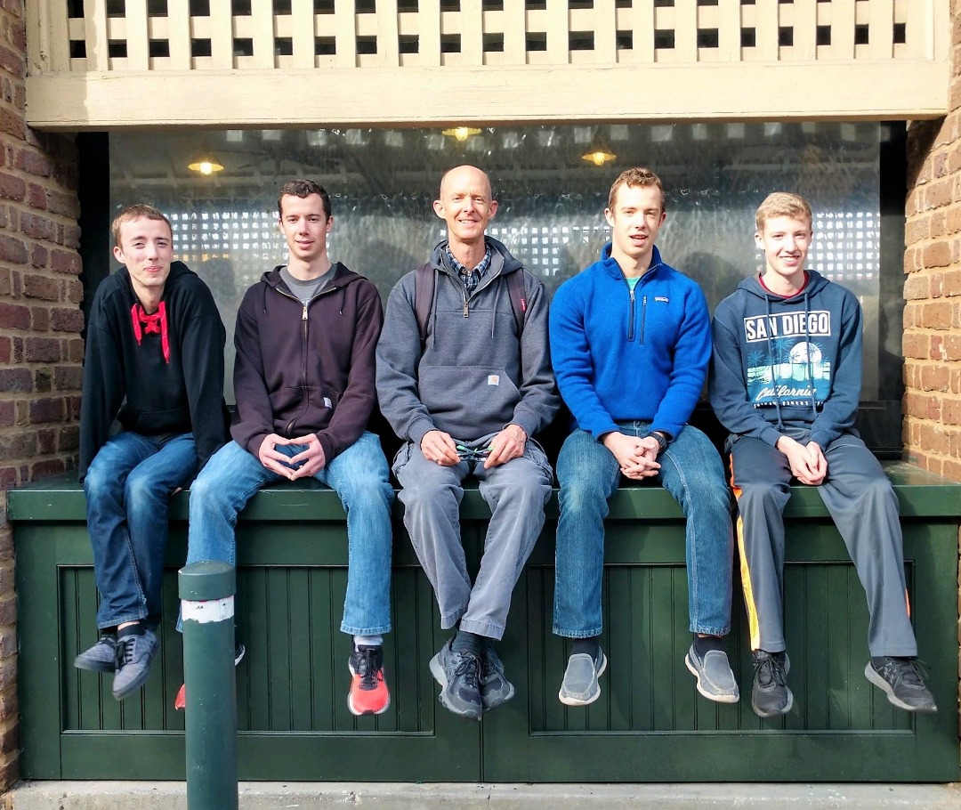 Dr. Moore with his four sons