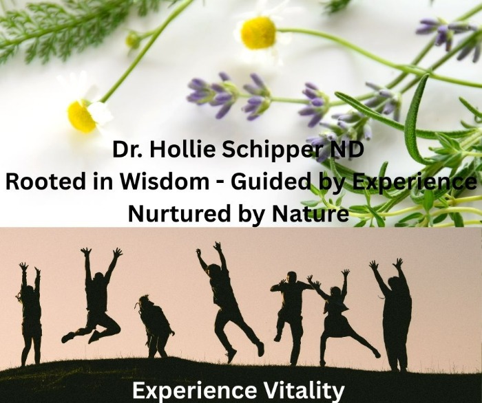 Picture yourself in a beautiful field of herbs & flowers experiencing vitality and joy