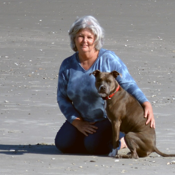 Dana Brigman, The WellOiledK9 with her dog Poppy